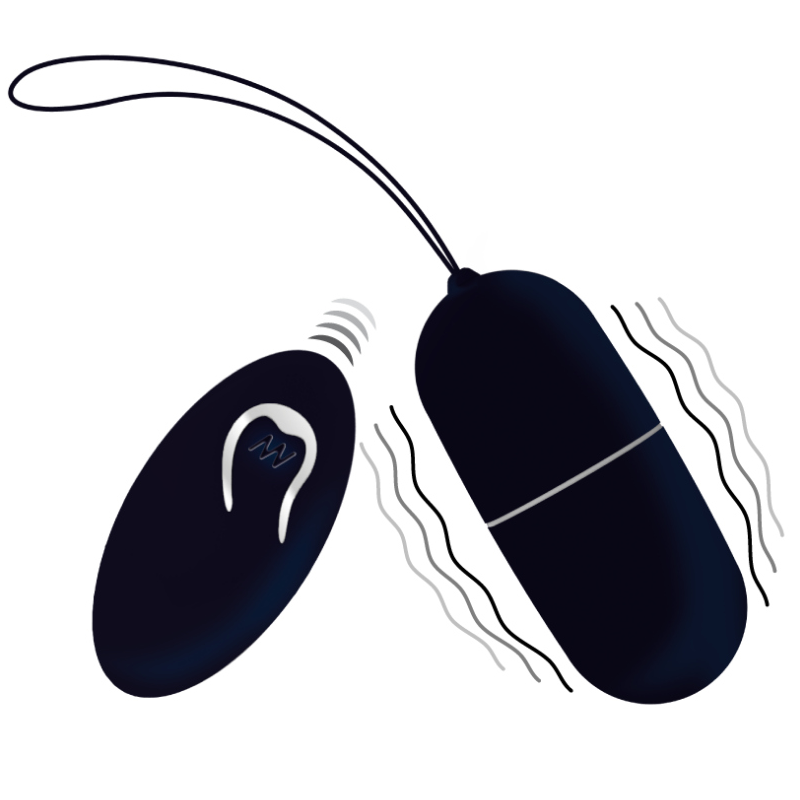 INTENSO - HUEVO VIBRADOR FLIPPY I CON CONTROL REMOTO NEGRO