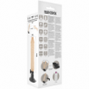BASECOCK - VIBRADOR REALISTA CON CONTROL REMOTO, COLOR CARNE, 20 CM -O- 4 CM