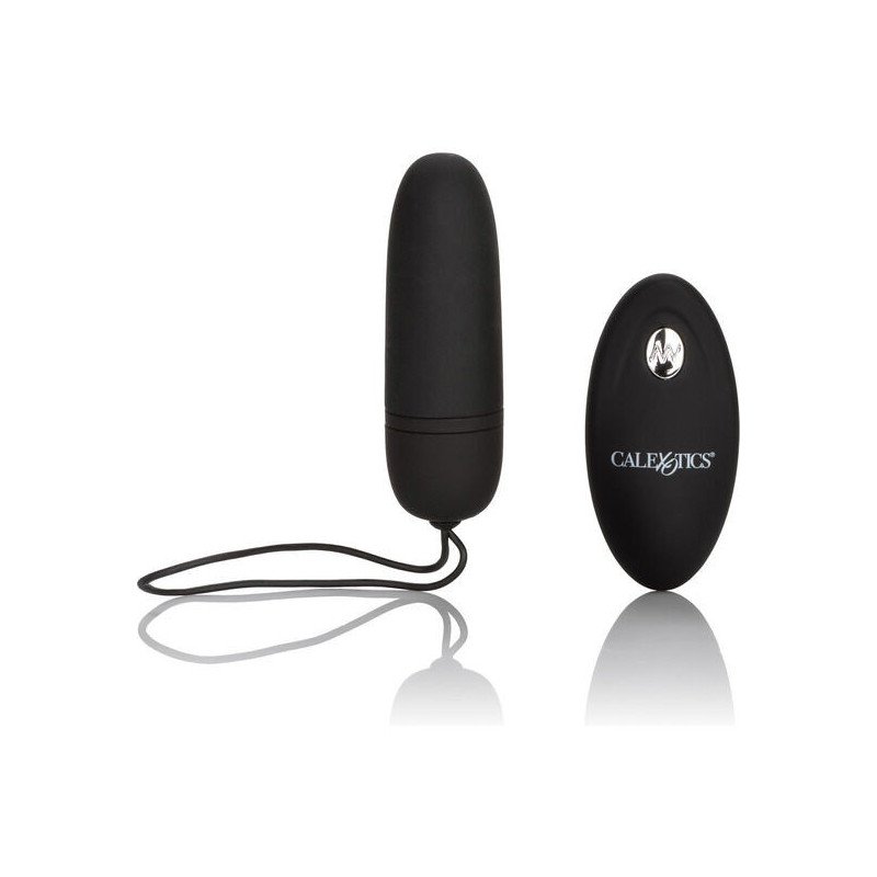 CALEXOTICS - HUEVO VIBRADOR DE SILICONA CON MANDO NEGRO