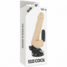 BASECOCK - VIBRADOR REALISTA CON CONTROL REMOTO COLOR CARNE 18,5 CM -O- 4CM