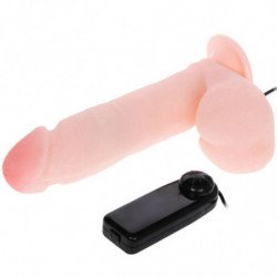BAILE - DILDO REALISTA CON VIBRACIÓN Y ROTACIÓN DE 20 CM