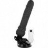 BASECOCK - VIBRADOR REALISTA CON CONTROL REMOTO NEGRO 19,5 CM -O- 4 CM