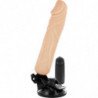 BASECOCK - VIBRADOR REALISTA CON CONTROL REMOTO, COLOR CARNE, 20 CM -O- 4 CM