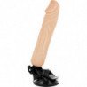 BASECOCK - VIBRADOR REALISTA CON CONTROL REMOTO, COLOR CARNE, 20 CM -O- 4 CM
