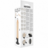 BASECOCK - VIBRADOR REALISTA CON CONTROL REMOTO, COLOR CARNE, 20 CM -O- 4 CM