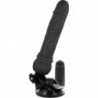 BASECOCK - VIBRADOR REALISTA CON CONTROL REMOTO NEGRO 19,5 CM -O- 4 CM