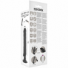 BASECOCK - VIBRADOR REALISTA CON CONTROL REMOTO NEGRO 21 CM -O- 4 CM