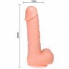 BAILE - DONG DILDO REALISTICO VIBRACION Y ROTACION 20 CM