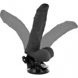 BASECOCK - VIBRADOR ARTICULADO CON CONTROL REMOTO, NEGRO, 21 CM - O- 5 CM