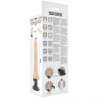 BASECOCK - VIBRADOR REALISTA CON CONTROL REMOTO COLOR CARNE 19 CM -O- 4 CM
