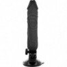BASECOCK - VIBRADOR REALISTA CON CONTROL REMOTO NEGRO 20 CM -O- 4 CM