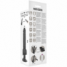 BASECOCK - VIBRADOR REALISTA CON CONTROL REMOTO NEGRO CON TESTÍCULOS 19,5 CM -O- 4 CM