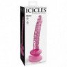 ICICLES - N. 86 DILDO VIDRIO CON VENTOSA