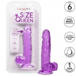 CALEXOTICS - DILDO TAMAÑO QUEEN MORADO 15,3 CM
