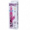 BAILE - VIBRADOR RECARGABLE CON ROTACION Y ESTIMULADOR THROBBING BUTTERF