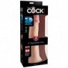 KING COCK - DILDO TRIPLE DENSIDAD 23 CM