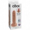 KING COCK - DILDO REALISTA DE CARNE SIN CIRCUNCIDAR DE 15 CM