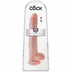 KING COCK - PENE CON TESTICULOS 35.6 CM COLOR NATURAL