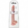 KING COCK - DILDO CON TESTÍCULOS DE 35,6 CM DE CARNE