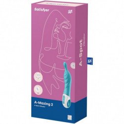 SATISFACTOR - INCREÍBLE VIBRADOR TURQUESA DE 2 PUNTOS