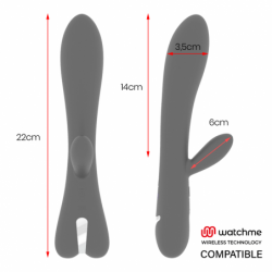 BRILLY GLAM - VIBRADOR ERIK + CONTROL REMOTO WATCHME