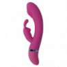 INTENSO - VIBRADOR OSCILANTE SUSY DE SILICONA ROSA CONEJO