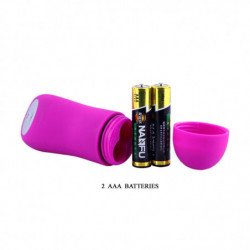 BAILE - ESTIMULADOR DE CLÍTORIS MARIPOSA LOVE EGGS 12 VELOCIDADES LILA CONTROL REMOTO