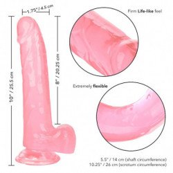 CALEXOTICS - DILDO TAMAÑO QUEEN ROSA 20,3 CM