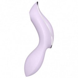 SATISFYER - CURVY TRINITY 2 ESTIMULADOR Y VIBRADOR MORADO