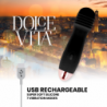DOLCE VITA - VIBRADOR RECARGABLE TRES NEGROS 7 VELOCIDADES