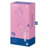SATISFACTOR - VIBRADOR DE CLÍTORIS ROSA CON PUNTA GIRATORIA