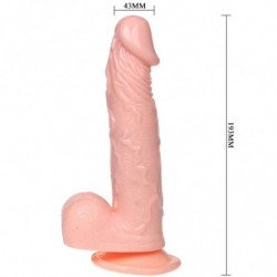 BAILE - DILDO INFLABLE REALISTA CON VENTOSA DE 15 CM