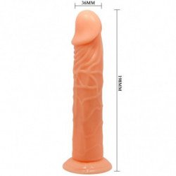 BAILE - DILDO VIVE REALISTIC 19.8 CM COR NATURAL