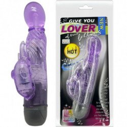 BAILE - TE OFRECE UN VIBRADOR AMANTE CON DISEÑO DE CONEJO LILA Y 10 MODOS