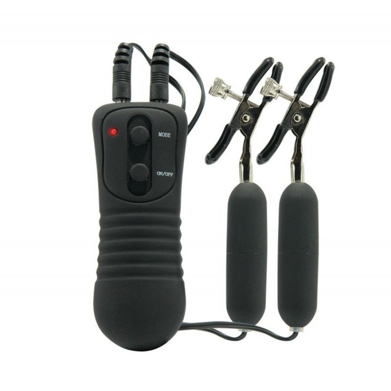 SERIE DE FANTASÍAS FETICHISTAS - PINZAS VIBRATORIAS PARA PEZONES.