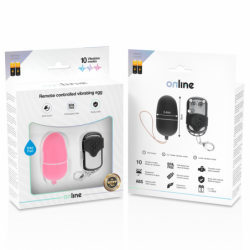 ONLINE - HUEVO VIBRADOR CON CONTROL REMOTO M ROSA