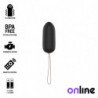 ONLINE - HUEVO VIBRADOR CON CONTROL REMOTO, NEGRO