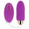 OHMAMA - HUEVO VIBRADOR CON CONTROL REMOTO, 10 VELOCIDADES, COLOR MORADO