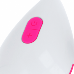 OHMAMA - HUEVO VIBRADOR TEXTURIZADO, 10 MODOS, ROSA Y BLANCO