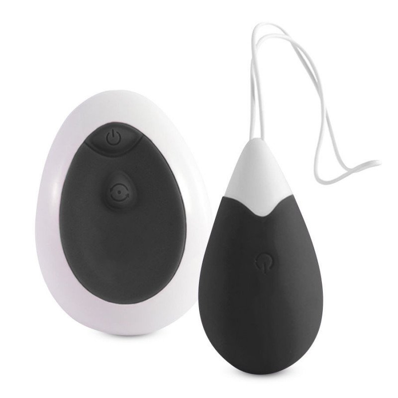 INTENSO - HUEVO VIBRATORIO JAN CON CONTROL REMOTO NEGRO