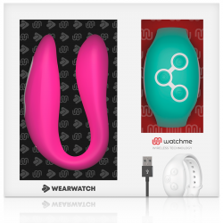 WEARWATCH - WATCHME VIBRATOR DE DOBLE TECNOLOGÍA FUCSIA / AGUA DE MAR