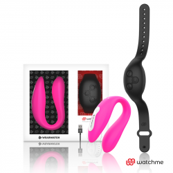 WEARWATCH - WATCHME VIBRADOR DE DOBLE TECNOLOGÍA FUCSIA/AZABACHE