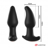 ANBIGUO - VIBRADOR ANAL CON CONTROL REMOTO WATCHME Y PERLAS AMADEUS ROTATIVAS