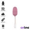 ONLINE - HUEVO VIBRADOR CON CONTROL REMOTO M ROSA
