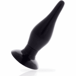JUGUETES ANALES ADDICTED - TAPÓN ANAL DE 14,5 CM NEGRO