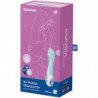 SATISFACTOR - VIBRADOR DE AIRE CON BOMBA 5+ VIBRADOR INFLABLE PARA EL PUNTO G APLICABLE AZUL
