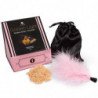 SECRETPLAY - GOLDEN LIGHT KIT POLVOS COMESTIBLES Y PLUMA CHOCOLATE AFRODISIACO