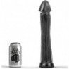 TODO NEGRO - DILDO CON ENCHUFE DE 31 CM