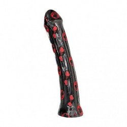 TODO NEGRO - DILDO CON ENCHUFE DE 31 CM