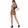 PASIÓN - BODY STOCKING PARA MUJER BS089 NEGRO TALLA ÚNICA